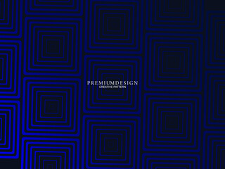 Premium background design with dark blue luxury motif. Vector horizontal template, for digital lux business banners, contemporary formal invitations, luxury vouchers, gift certificates, etc.