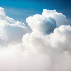 white_fog_sky. Generative AI