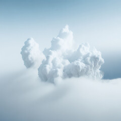 white_fog_sky. Generative AI