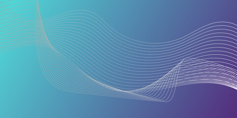 Abstract blue wave lines on transparent background. Digital frequency track equalizer. Abstract business wave curve lines background. Abstract wave line for banner, wallpaper background with wave.