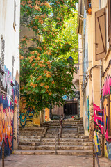 Ruelle dans le quartier du Panier à Marseille