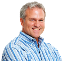 Happy, senior and portrait of business man on transparent background for confident, professional and manager. Smile, happiness and face of person isolated on png for pride, positive and cheerful