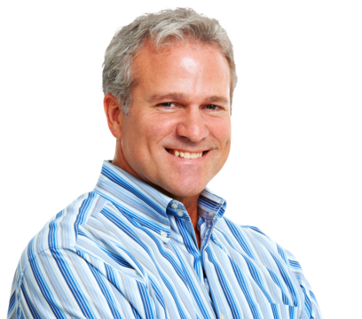 Happy, senior and portrait of business man on transparent background for confident, professional and manager. Smile, happiness and face of person isolated on png for pride, positive and cheerful