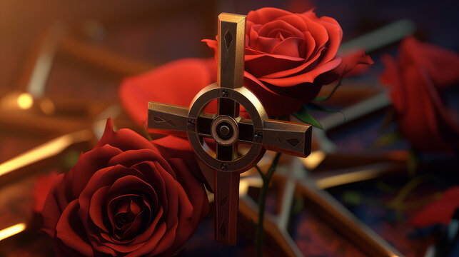 the rose and the cross is the symbol of the Masons.
