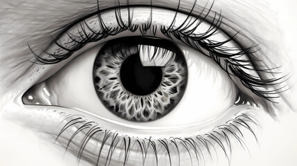 Almond eye. Generative AI.