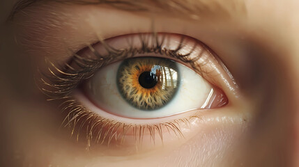 Fototapeta premium Almond eye. Generative AI.