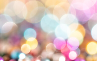 Fototapeta premium Multicolored festive bokeh as background.