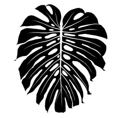 monstera leaf stencil © Adhi