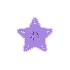 Obraz premium starfish character illustration