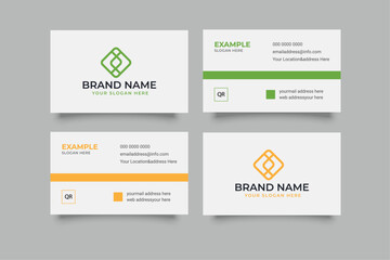 creative corporate minimal modern business card template - obrazy, fototapety, plakaty