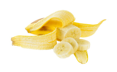 Banana slice isolated on transparent png