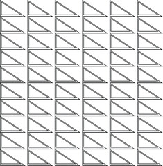 Triangles for measuring in school style