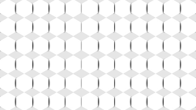 3d white background marbel design, white hexagon design background rendered