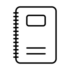 Notepad Icon Logo Design Vector Template Illustration Sign And Symbol Pixels Perfect