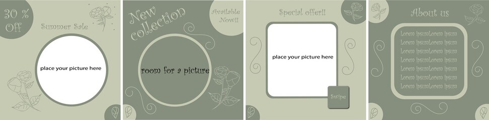 example of summer template for instagram (PNG)