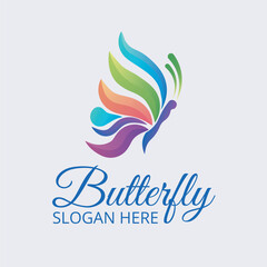 Butterfly logo design templates