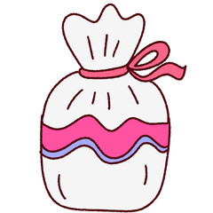 hand drawn illustration of canny,eater egg