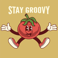 Stay Groovy With Tomato Groovy Character Design