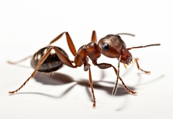 Ant isolated on white background