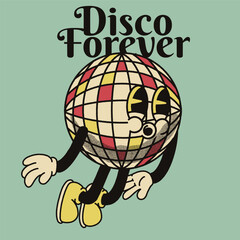 Disco Forever With Disco Groovy Character Design
