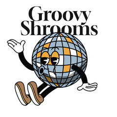 Groovy Shrooms With Disco Groovy Character Design