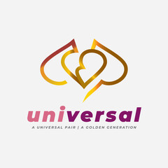 Universal Lovers and Heart Foundation Logo