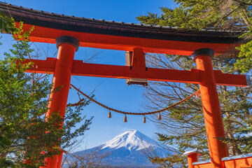 富士山と鳥居