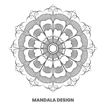 Vector luxury mandala design background