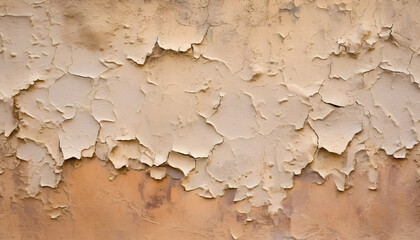 A stucco wall with a rough and textured surface