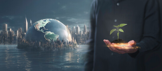 global protection warming with energy nature, avoid natural disaster in future, as storm, flood...