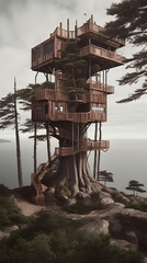 lifeguard hut on the beach