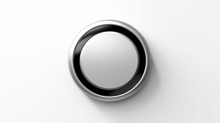 Obraz premium Button empty button for banner design. Circle abstract background. Generative Ai