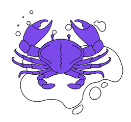 Zodiac sign, astrological symbol of Cancer Crab