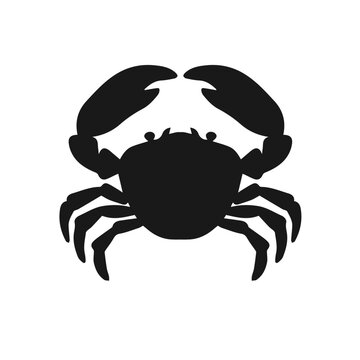 Crab silhouette. vector illustration of crab