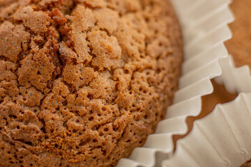 The chocolate muffins were made. Muffins with chocolate filling