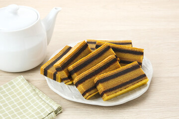 Lapis Legit, Spekuk or Spekkoek, delicious Indonesian cake
