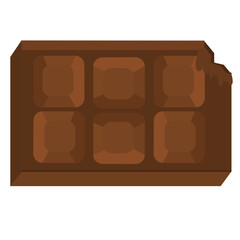 Chocolate Bars Cartoon Illustration
