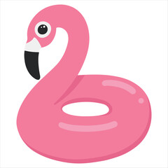 Flamingo pool float © Momo illustration 