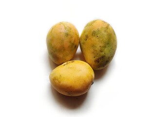 Lakshmanbhog mango is a mango cultivar from West Bengal in India. It is grown in orchards spanning over 32,000 hectares in  Maldah district. This variety is exported to the United States.