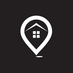 Home location logo vector image