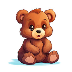 Fototapeta premium A Little Bear, Generative AI