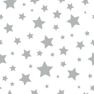 Seamless stars pattern. Abstract stars background.