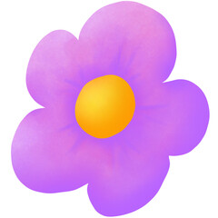 Purple violet flower 