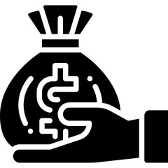 investment solid icon