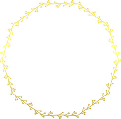 Decagon Shape luxury gold frame golden vector flower frame wreath floral Vector laurel decoration picture frame branches elements wedding anniversary new year Christmas background