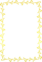 Rectangle Shape luxury gold frame golden vector flower frame wreath floral Vector laurel decoration picture frame branches elements wedding anniversary new year Christmas background