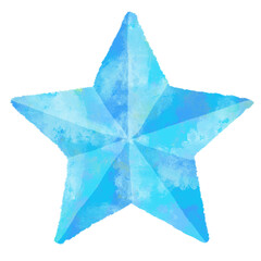 星　流れ星　水彩　手描き