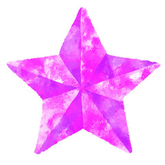 星　流れ星　水彩　手描き