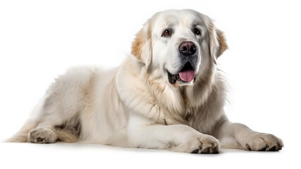 Portrait of a cute dog, isolated on a white background, animal welfare, concept for a veterinary clinic