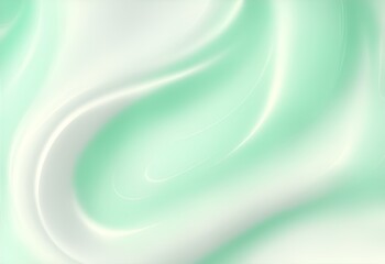 elegant abstract smooth mint green wave, swirl textured background. Generative AI